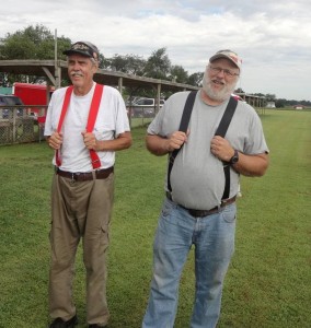 Two guys suspenders